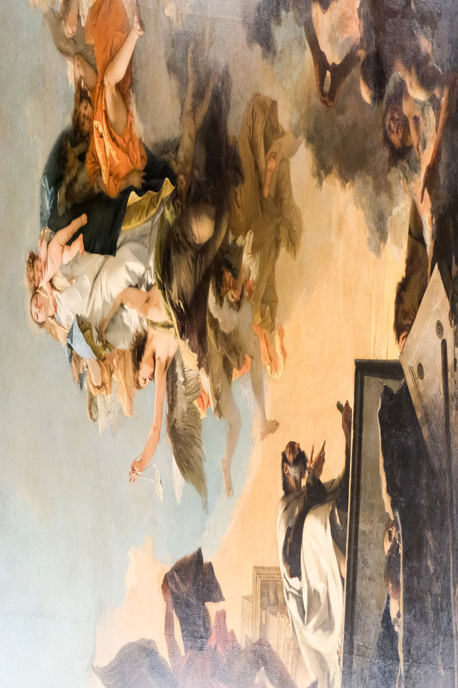 La Vierge du Carmel donnant le scapulaire au bienheureux Simon Stock - Giovanni Battista Tiepolo, Scuola Grande dei Carmini - Venise <p>(c) Didier Gualeni</p>